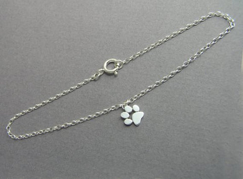 Paw sales print anklet