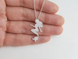 sterling silver mermaid necklace 