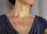 sterling silver bib necklace 