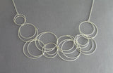 sterling silver wire bib necklace 