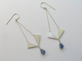 sterling silver long earrings