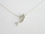  sterling silver mermaid necklace