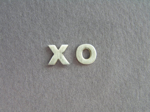 sterling silver XO earrings