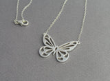 Butterfly  Necklace Pendant  - Sterling Silver - Butterfly Jewelry - Handmade Jewelry
