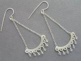 long dangle sterling silver earrings