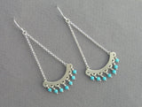 turquoise Chandelier earrings