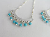 long dangle turquoise earrings