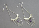 Sterling silver chandelier earrings