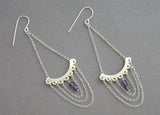 Sterling silver chandelier earrings