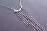 sterling silver fringe necklace