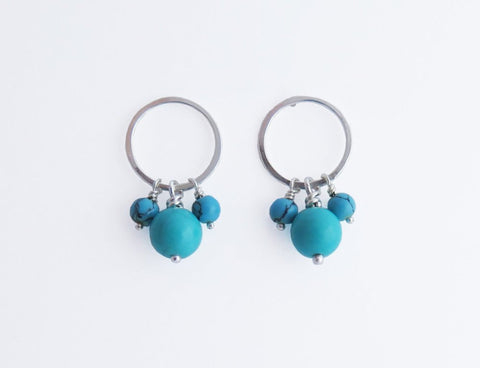 dangle turquoise earrings