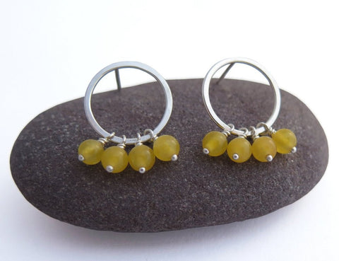 small silver hoop earrings