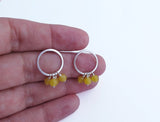 sterling silver hoop earrings