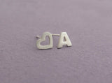 personalized initial earrings