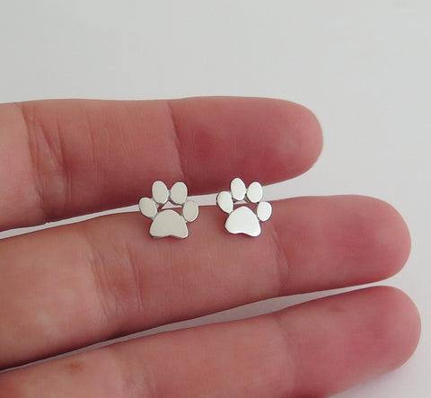 paw print earrings, animal lover gift